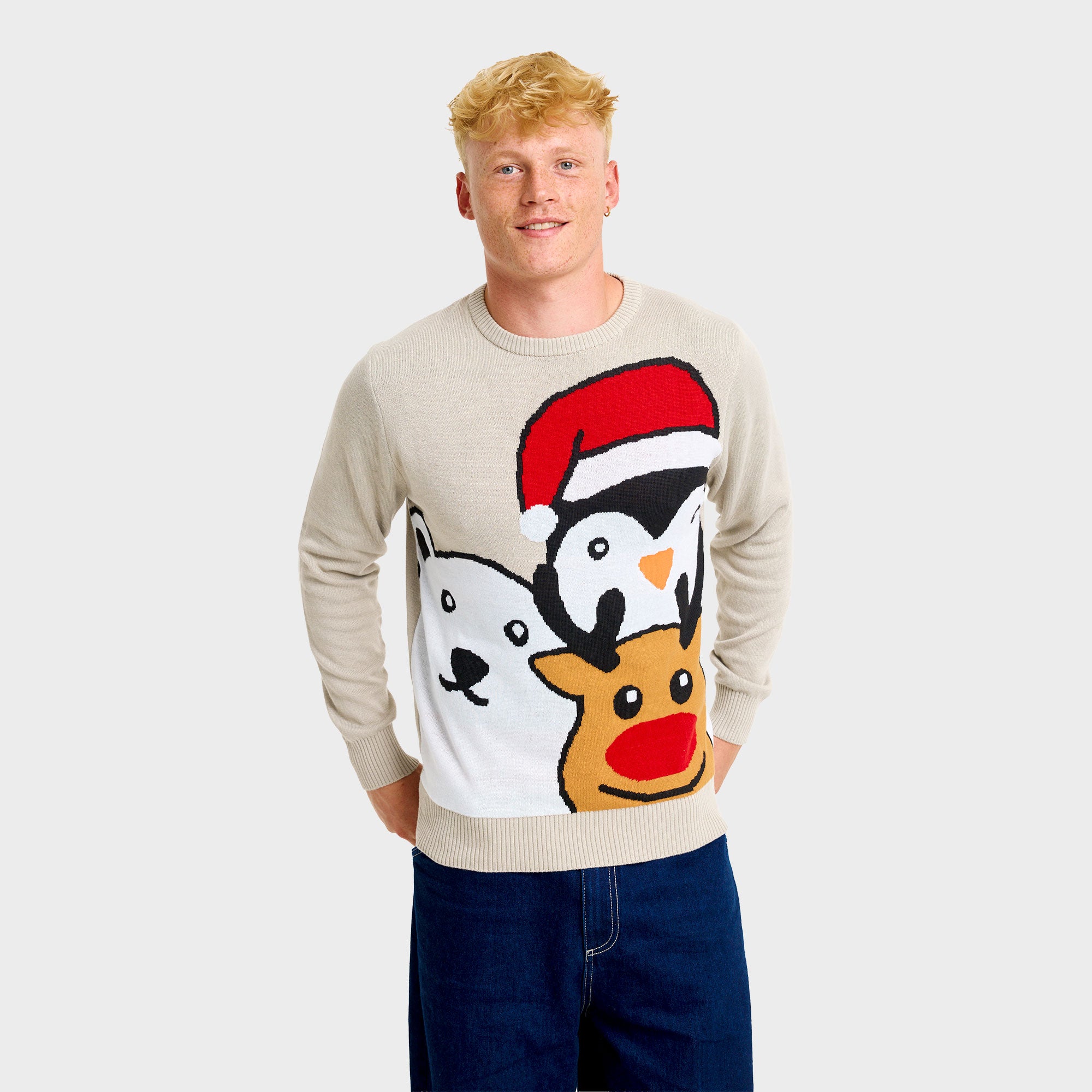Dyrejulesweater - Herre